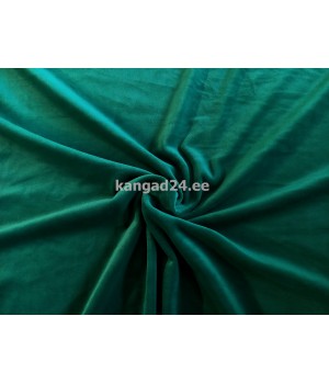 Ühevärviline soft veluur - tume roheline